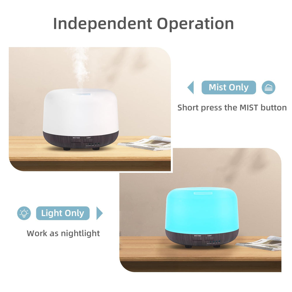 SPLITSKY diffuser displaying seven LED color lights