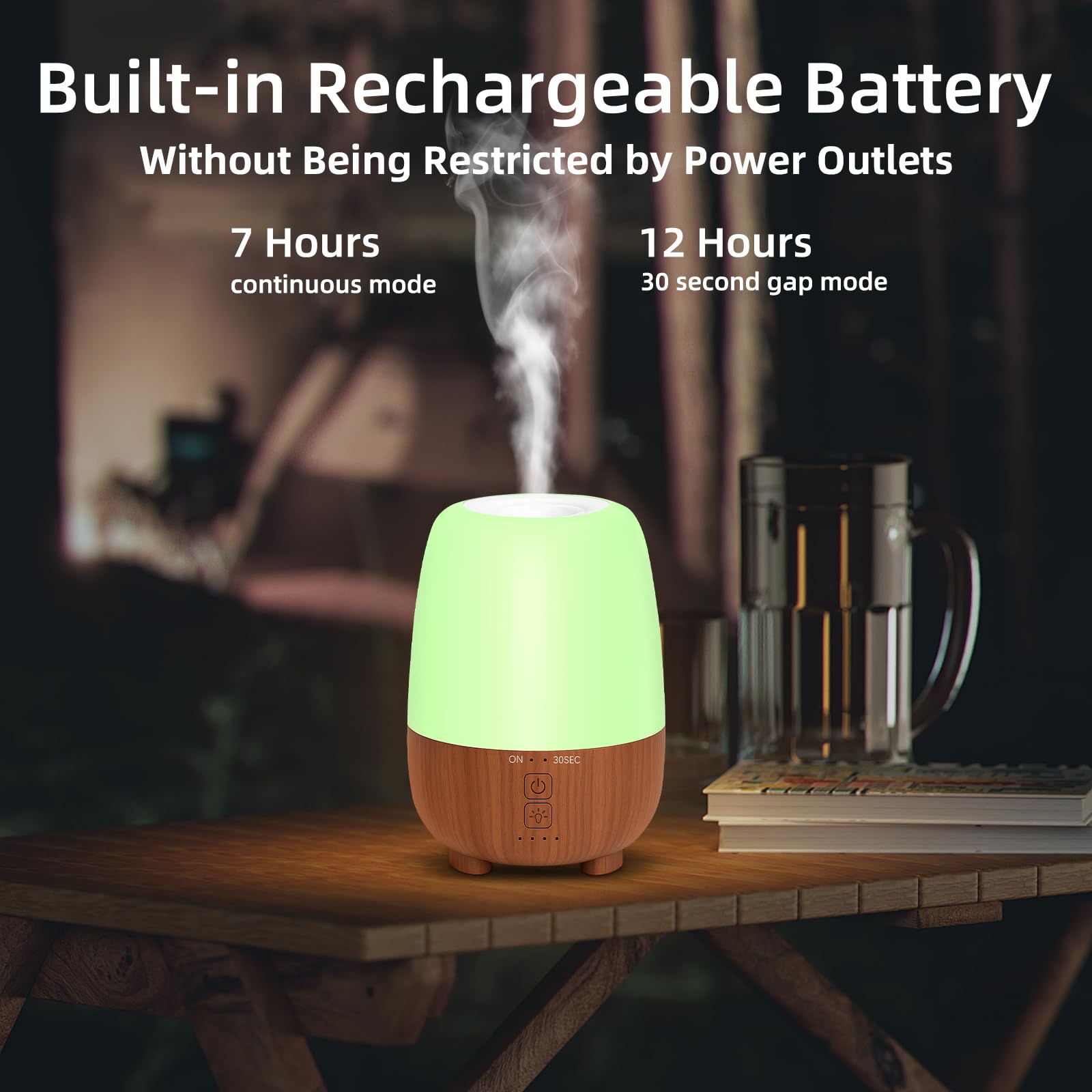 SPLITSKY diffuser with the 7-color LED ambient lighting