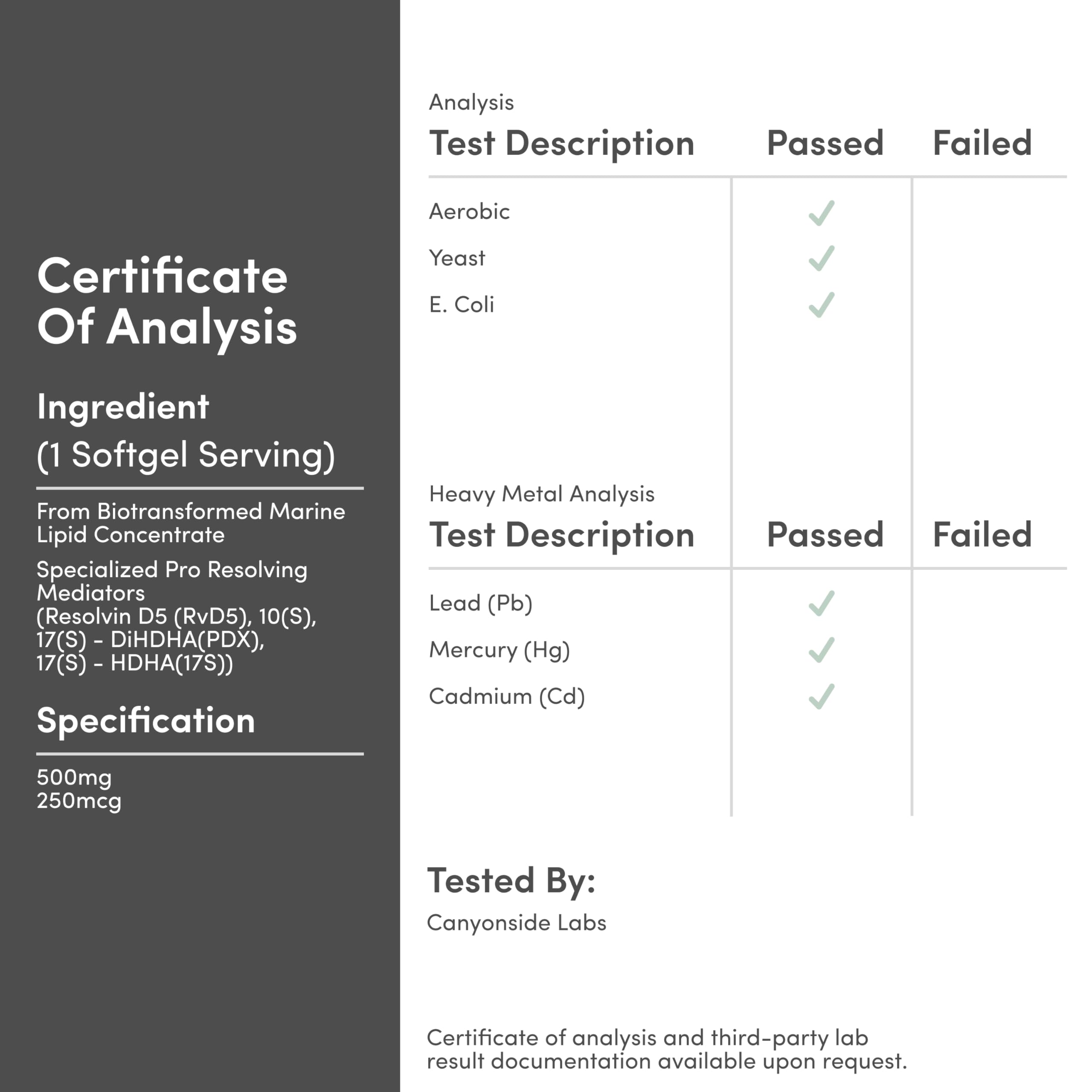 Packaging and product claims for SPM Max by Double Wood
