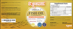 iFOS certified label on Spoonful Omega-3 bottle