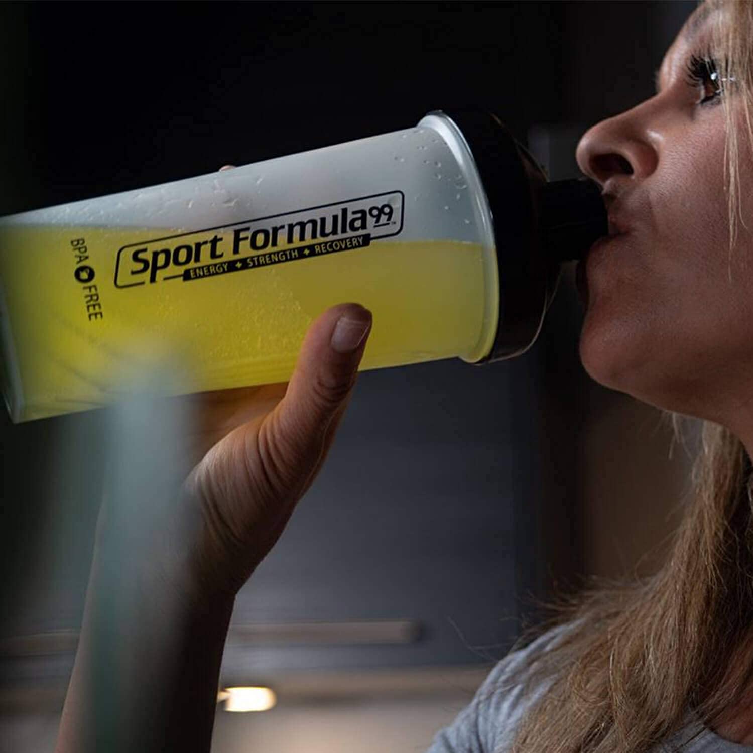 Close-up of the product label detailing ingredients