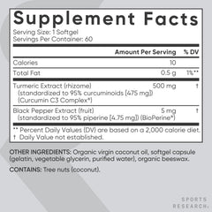 C3 Complex patented turmeric curcumin illustration