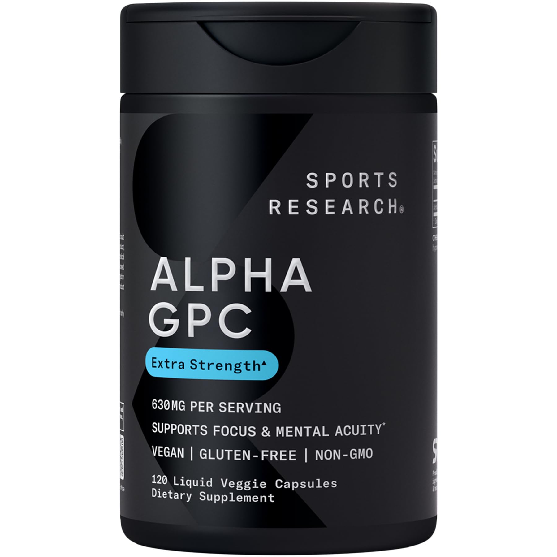Sports Research Alpha GPC 630mg bottle - product shot
