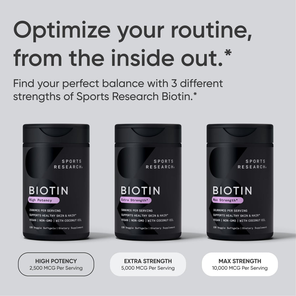 Gluten-free and soy-free Biotin supplement label