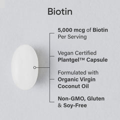 Biotin 5000mcg veggie softgels