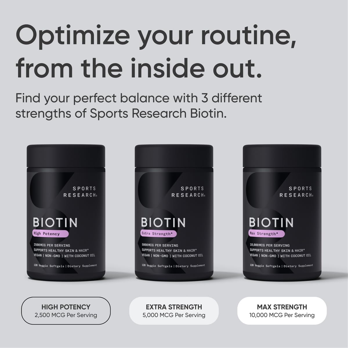 Biotin 5000 mcg for healthy hair and skin