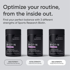 Biotin 5000 mcg for healthy hair and skin