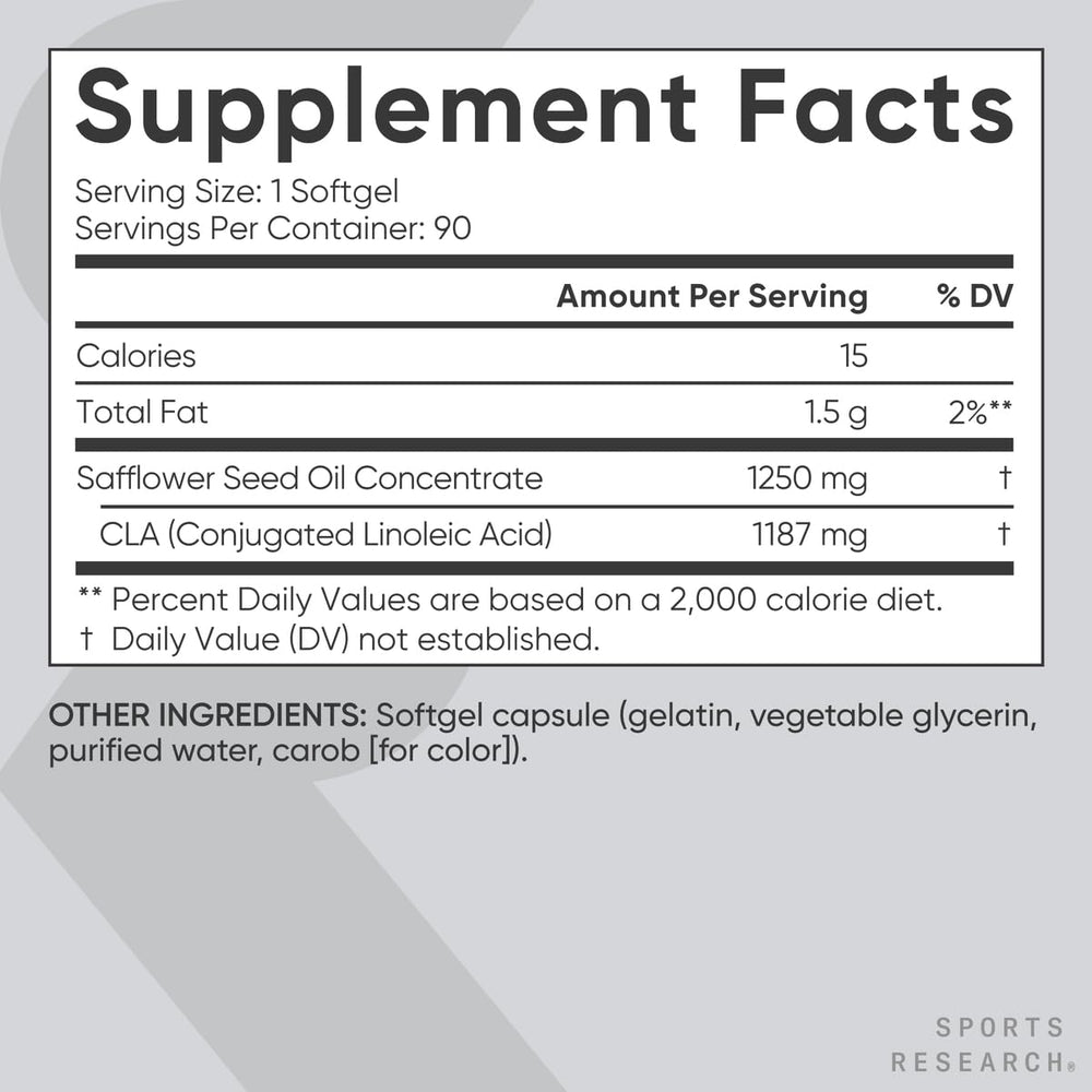 Close-up of CLA softgel capsules