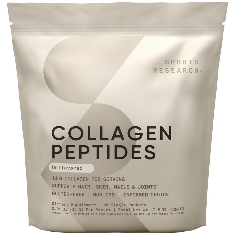 Sports Research Collagen Peptides bottle front
