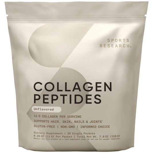 Sports Research Collagen Peptides bottle front