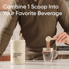 Dark chocolate collagen powder canister