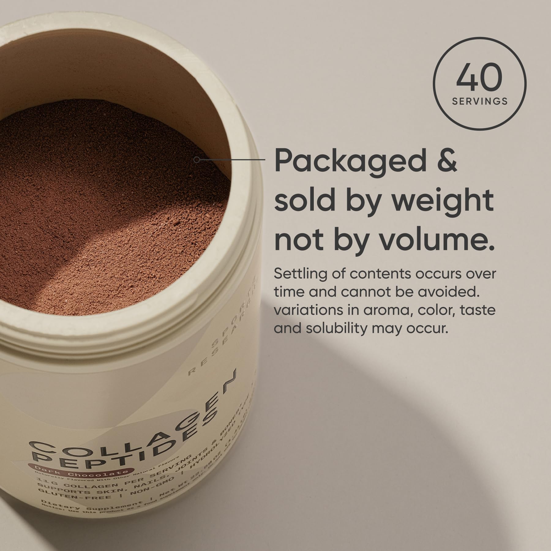 Collagen peptides in a smoothie