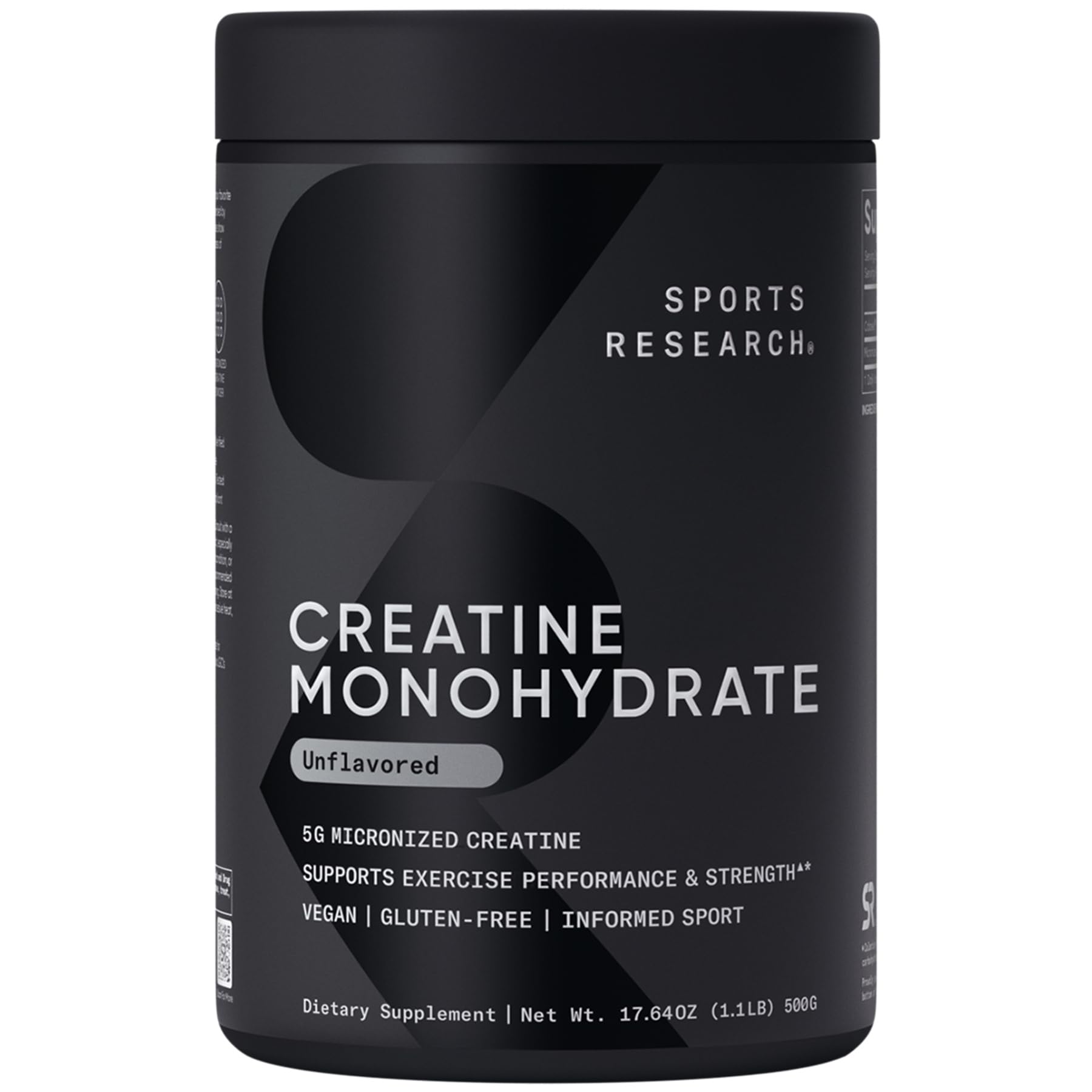 Sports Research Creatine Monohydrate - 5 g Micronized, 17.46 oz | Buil ...