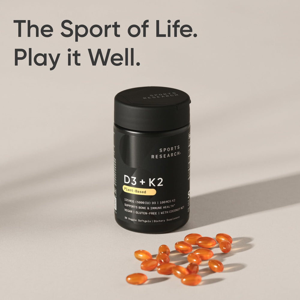 Product label with usage directions for Vitamin D3 + K2