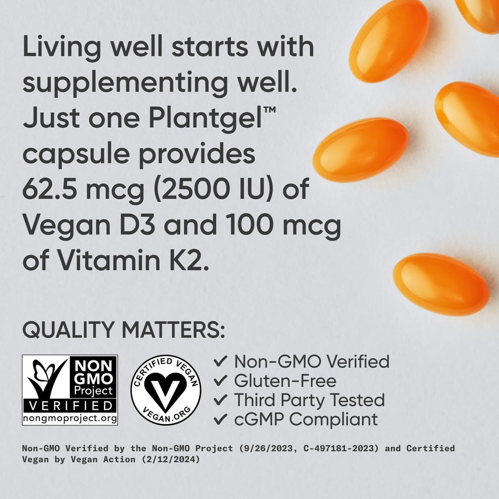 Vegan Certified and Non-GMO labels on the bottle