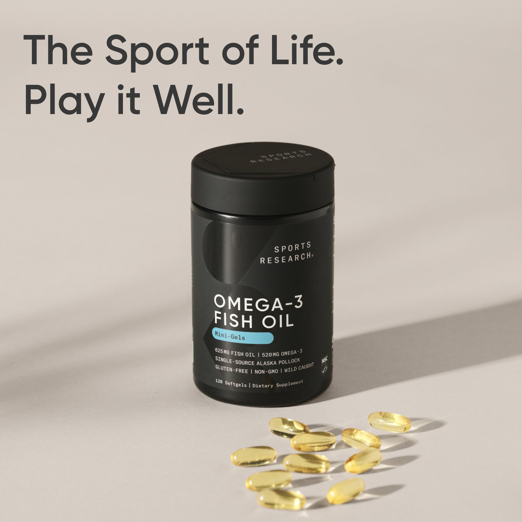 Easy to swallow mini softgels