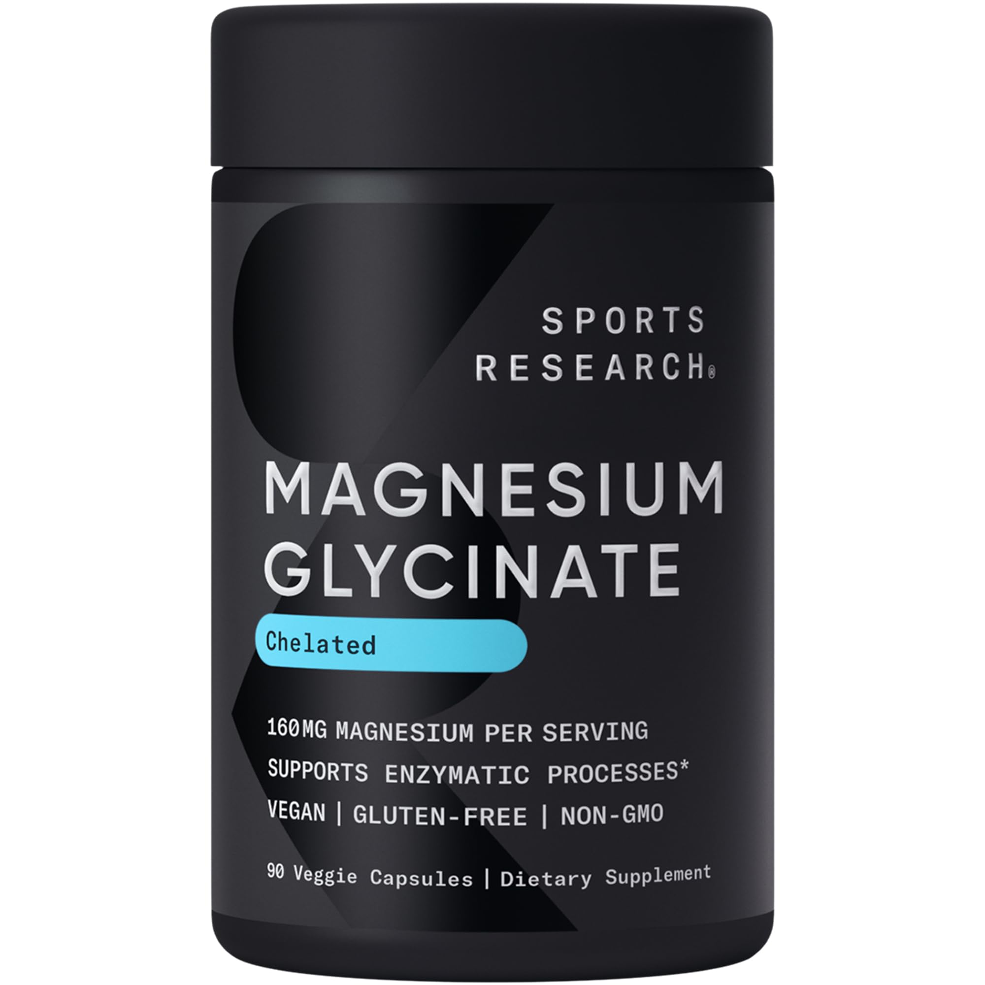 Sports Research Magnesium Glycinate 160 mg vegan capsules 90-count