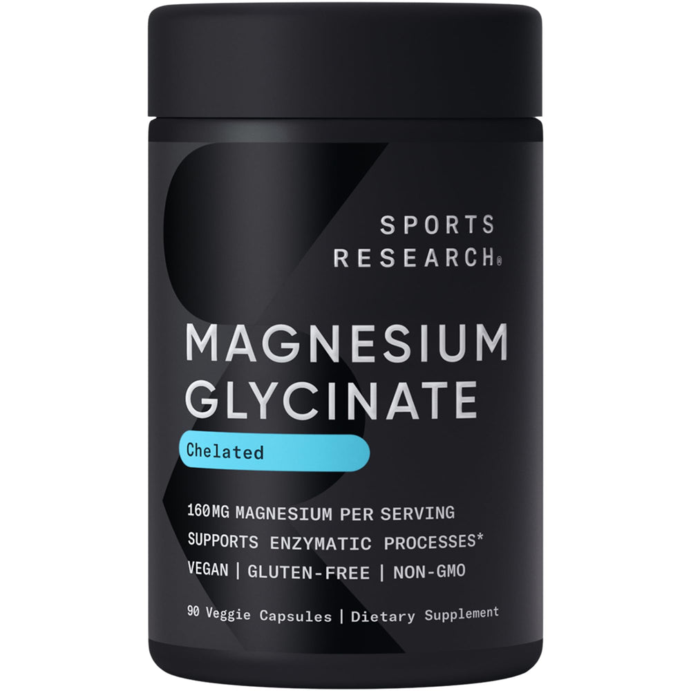 Sports Research Magnesium Glycinate 160 mg vegan capsules 90-count