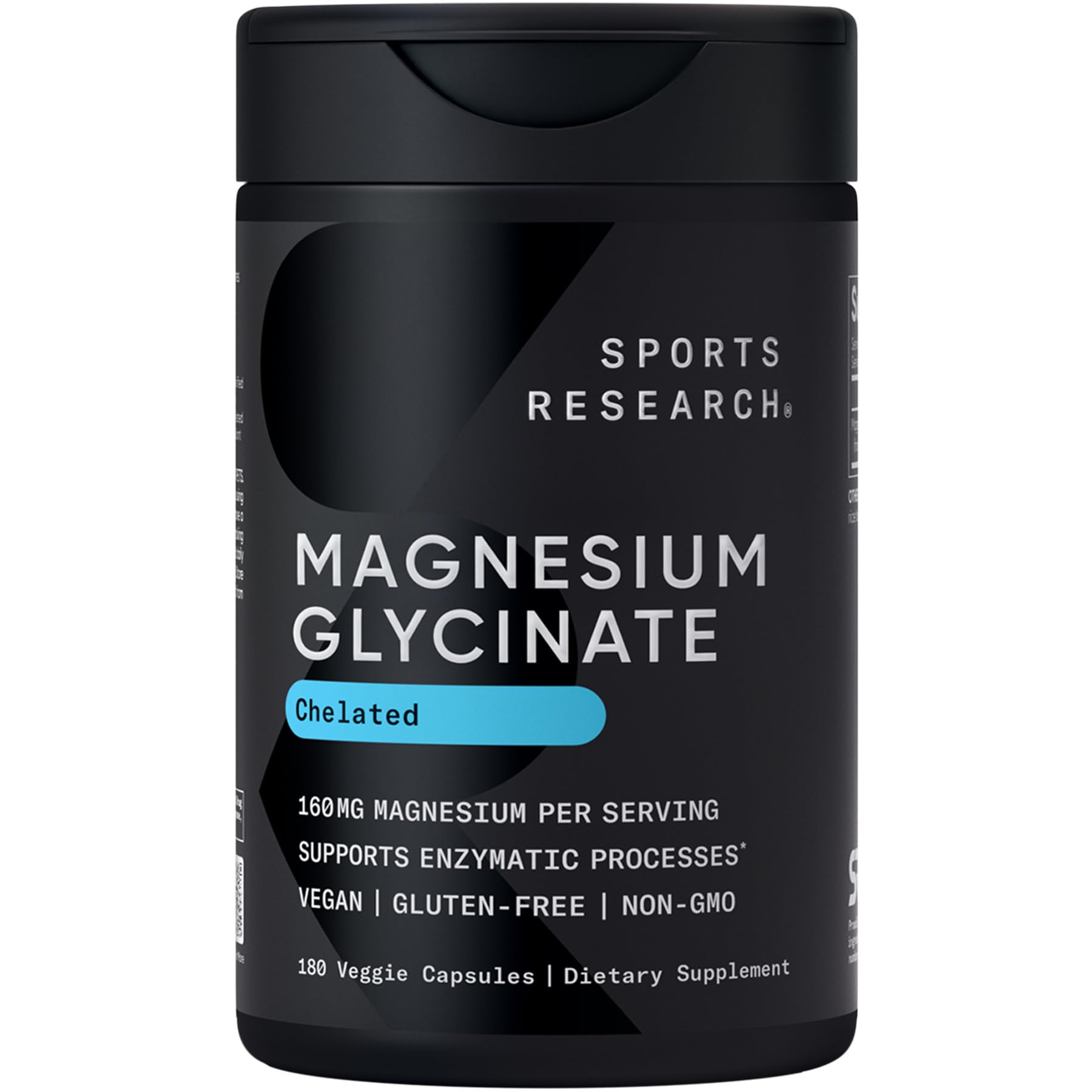 Sports Research Magnesium Glycinate bottle - front view