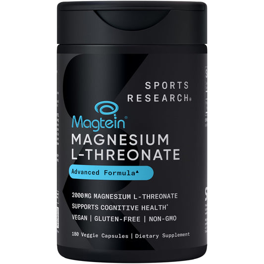 Sports Research Magtein magnesium L-threonate capsules bottle