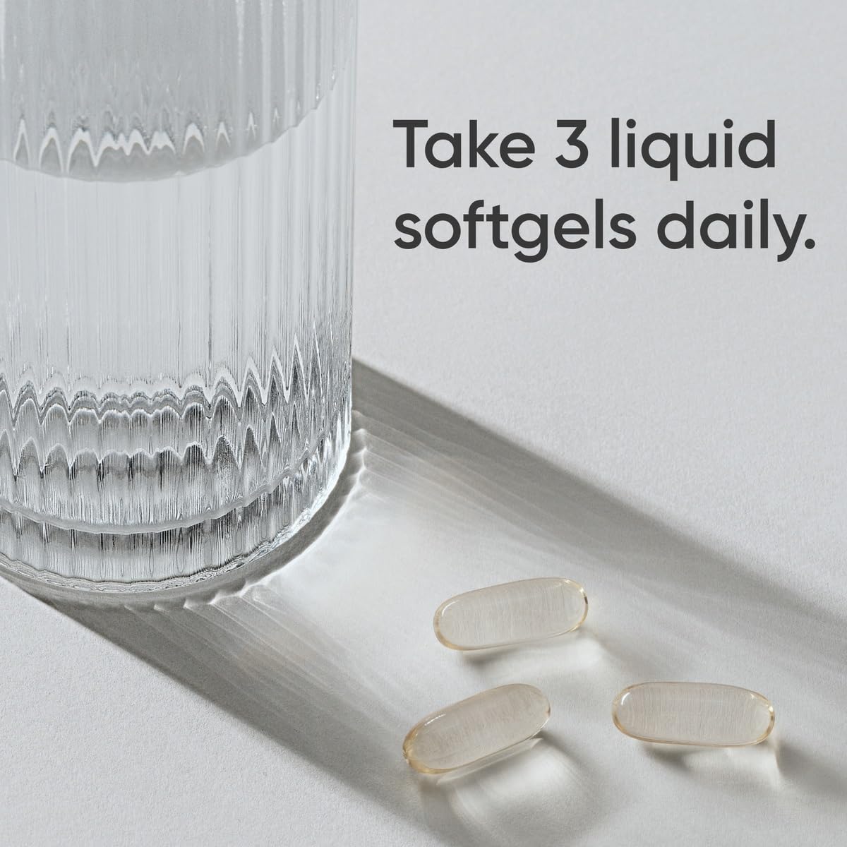 Close-up of MCT oil softgels capsules