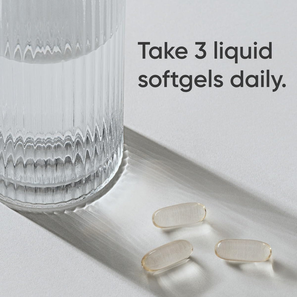 Close-up of MCT oil softgels capsules