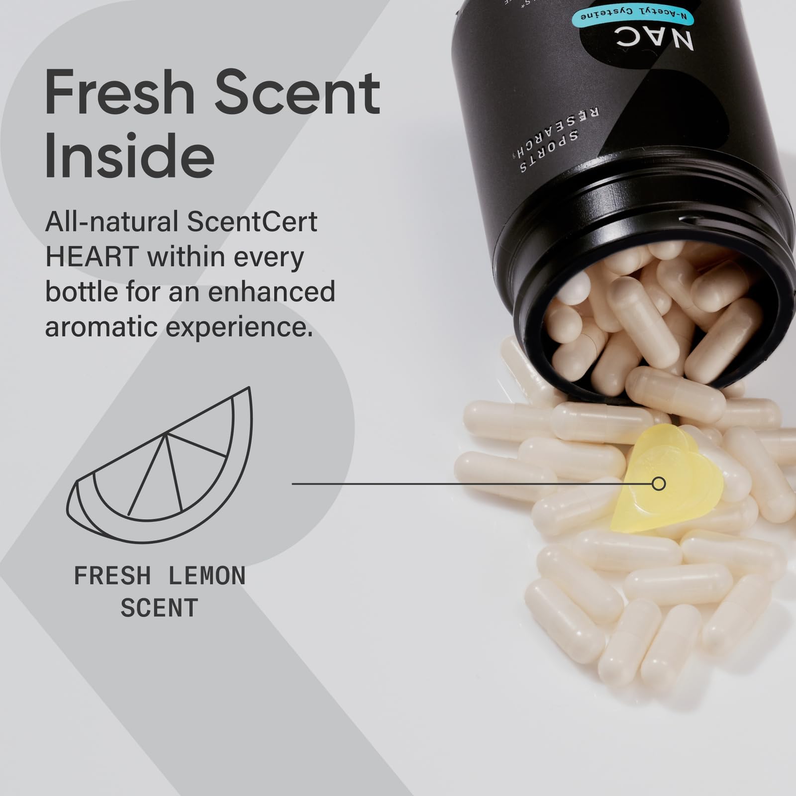 Non-GMO verified label for NAC capsules