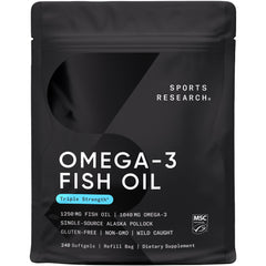 Sports Research Omega-3 Fish Oil bottle with 240 count