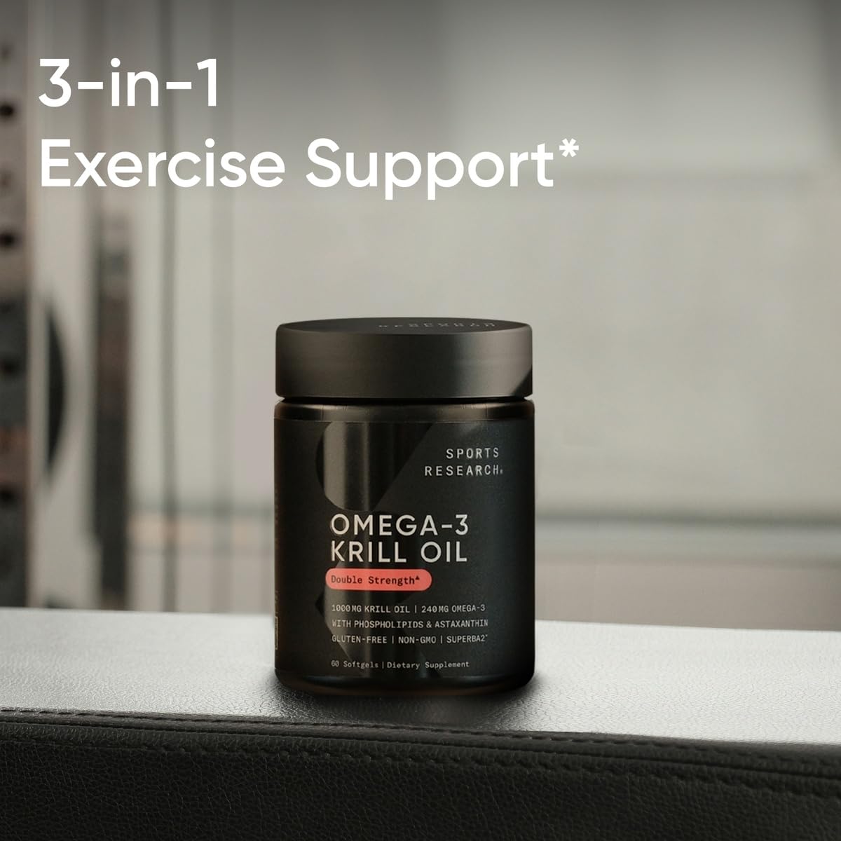 Krill oil softgel capsule with no fishy aftertaste claim