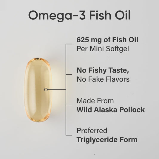 Wild Alaska Pollock sourced Omega-3 mini softgels
