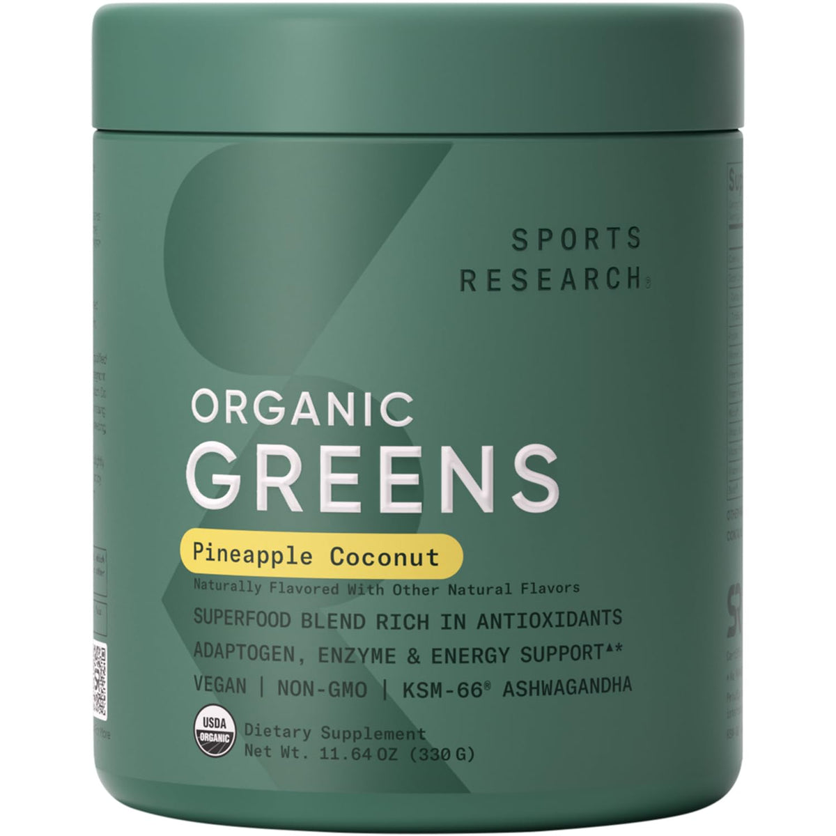 Main image of Sports Research Organic Greens Powder