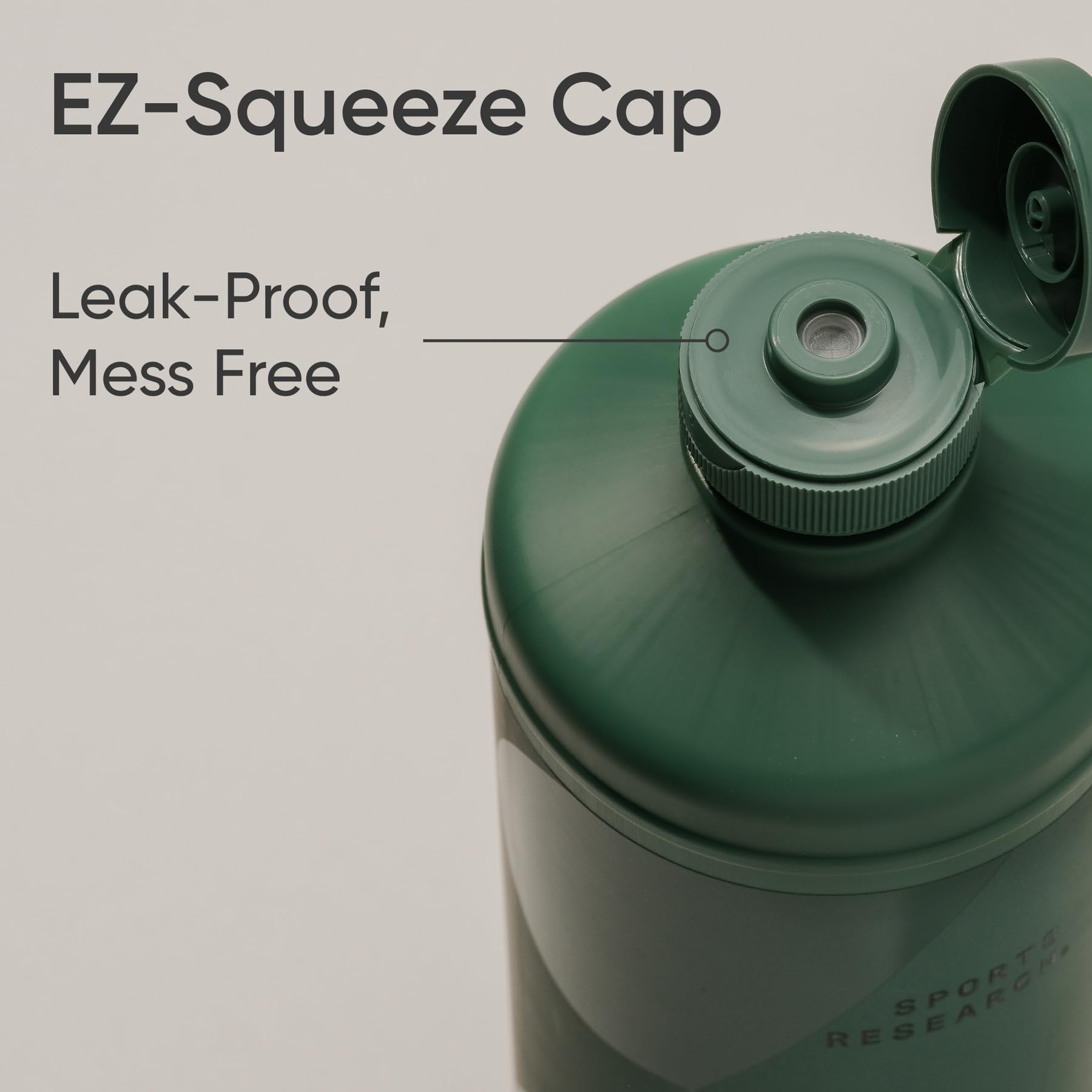 Certifications badge and quality seals on bottle
