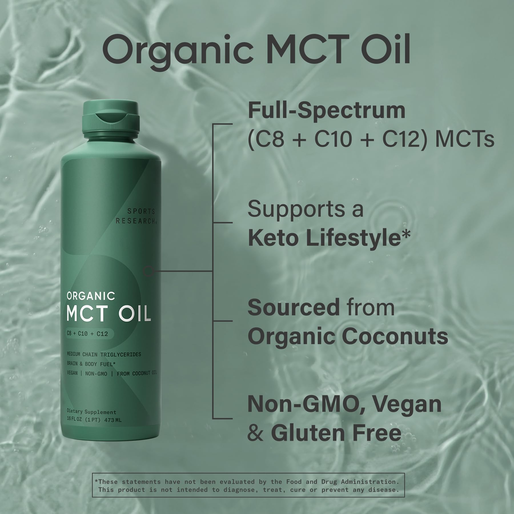 MCT Oil added to coffee in a mug
