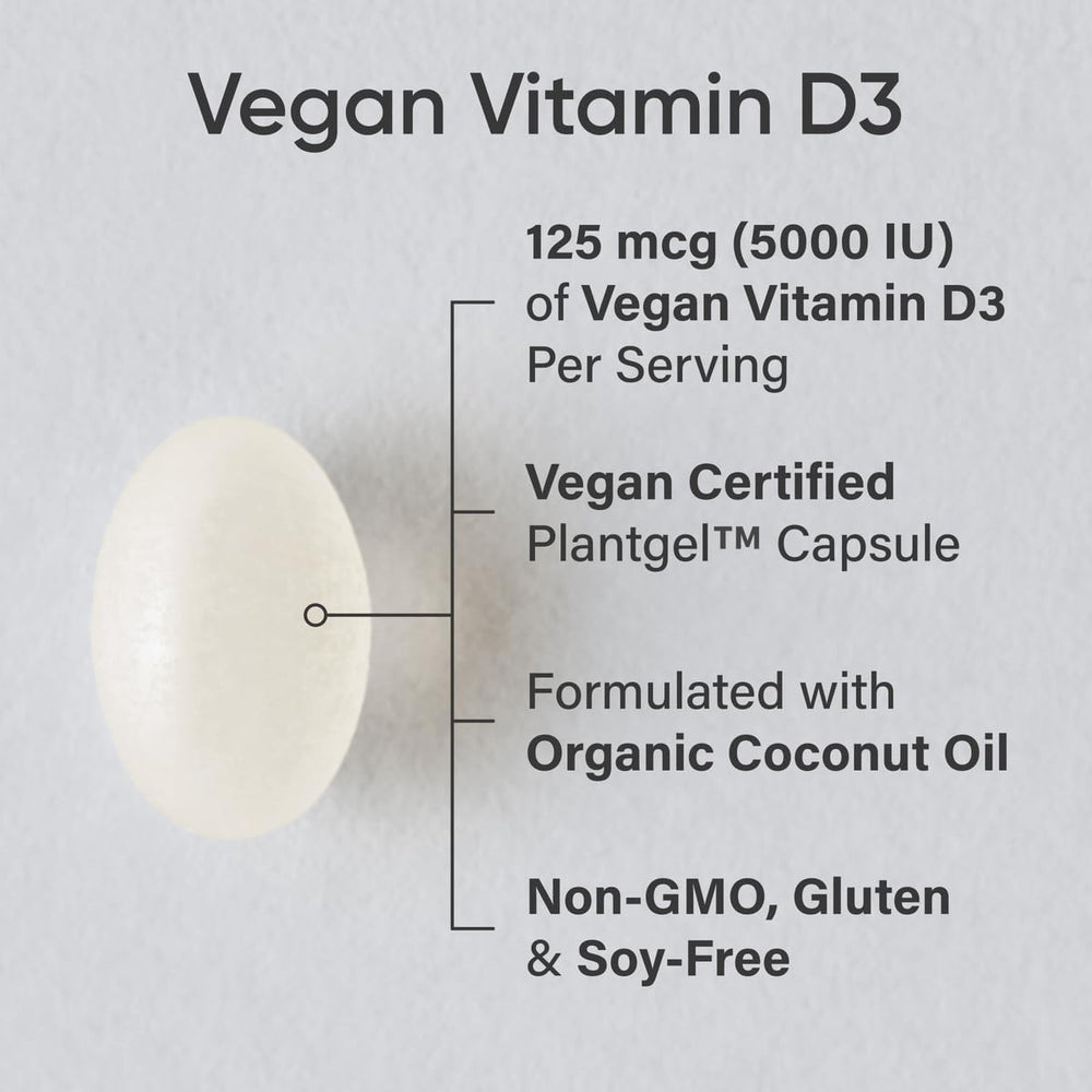 Vegan Vitamin D3 softgel capsule with coconut oil detail