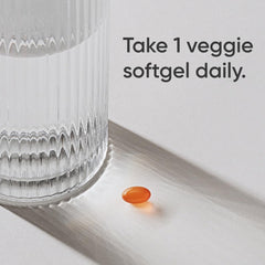 K2 MK7 sourced from fermented chickpeas plant-based softgel