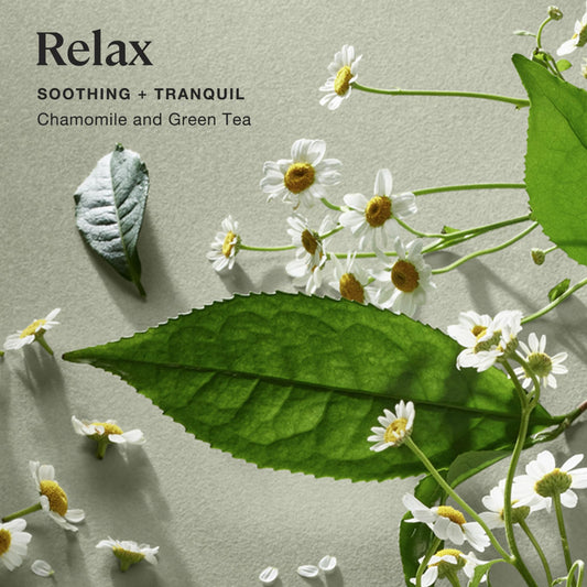 Close-up of Sprig by Kohler Relax candle jar