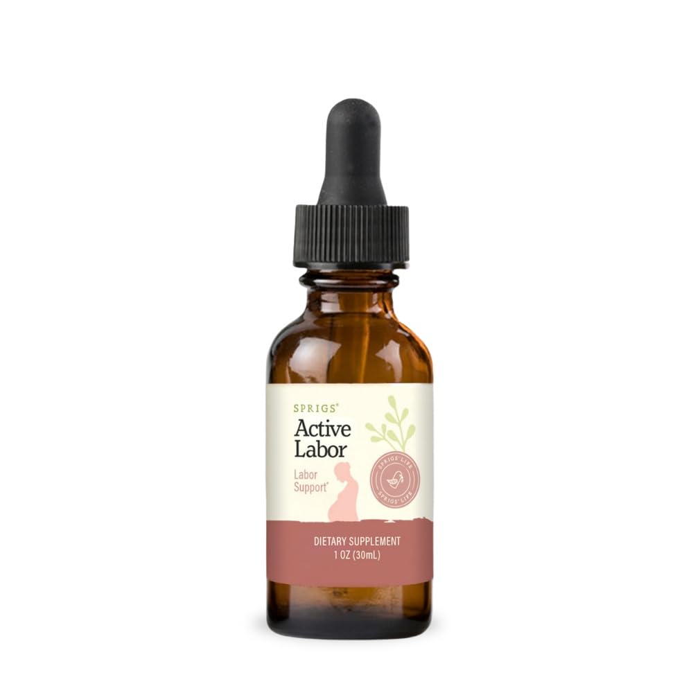 SPRIGS Active Labor 1 Oz tincture bottle with label