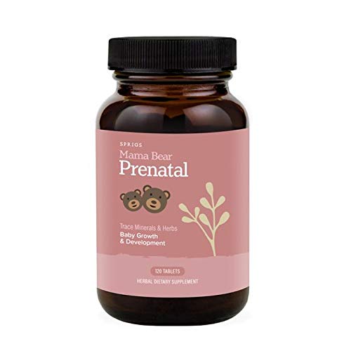 Bottle of Sprigs Mama Bear Prenatal Vitamins Capsules