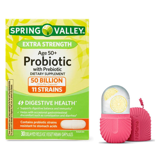 Spring Valley age 50+ probiotic delayed-release capsules bottle - 30 count
