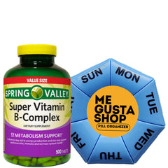 Spring Valley Vitamin B-Complex tablets bottle front view