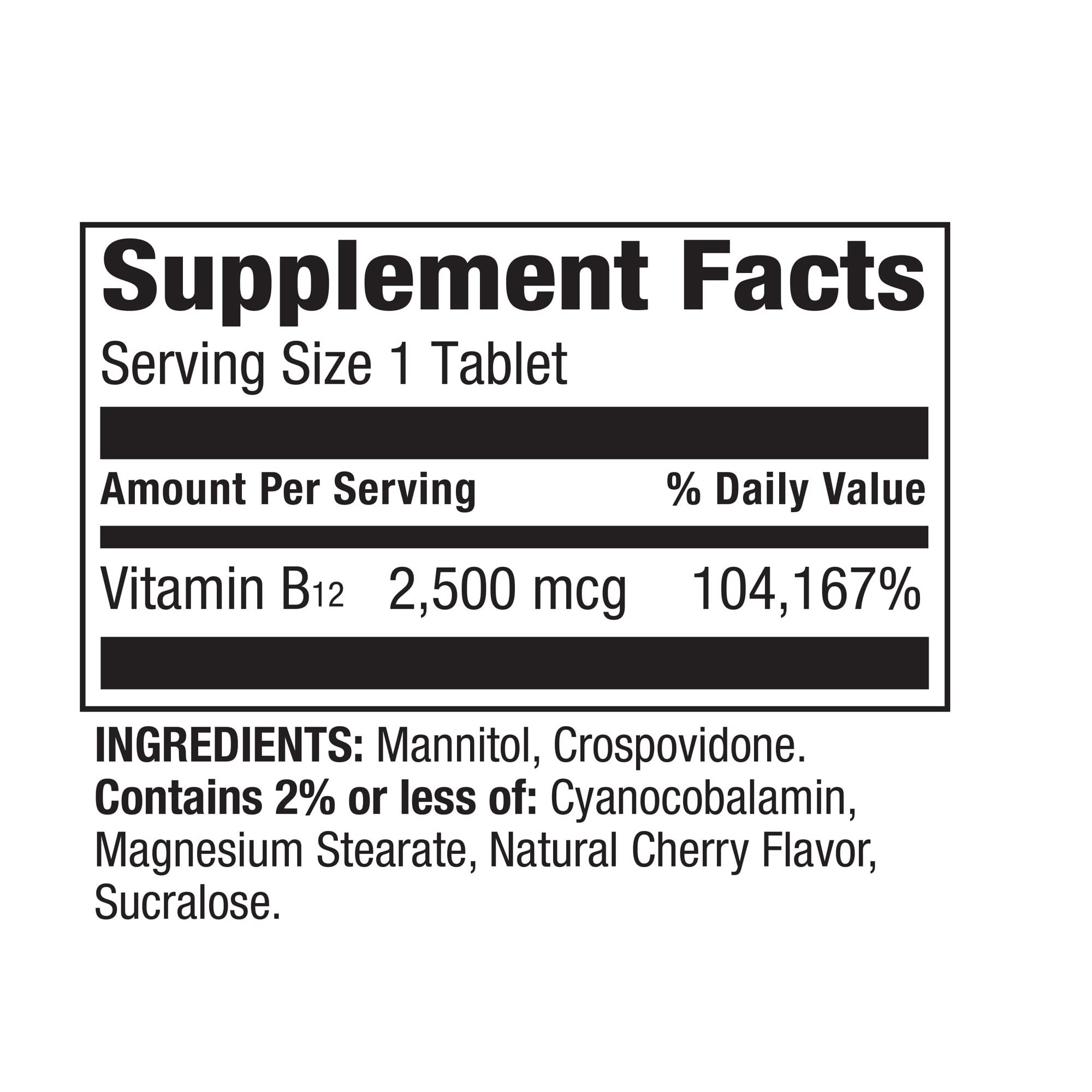 Tablets poured out showing texture and size