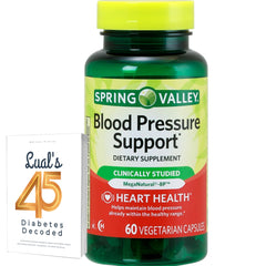 Bottle of Spring Valley Blood Pressure Support 60 capsules