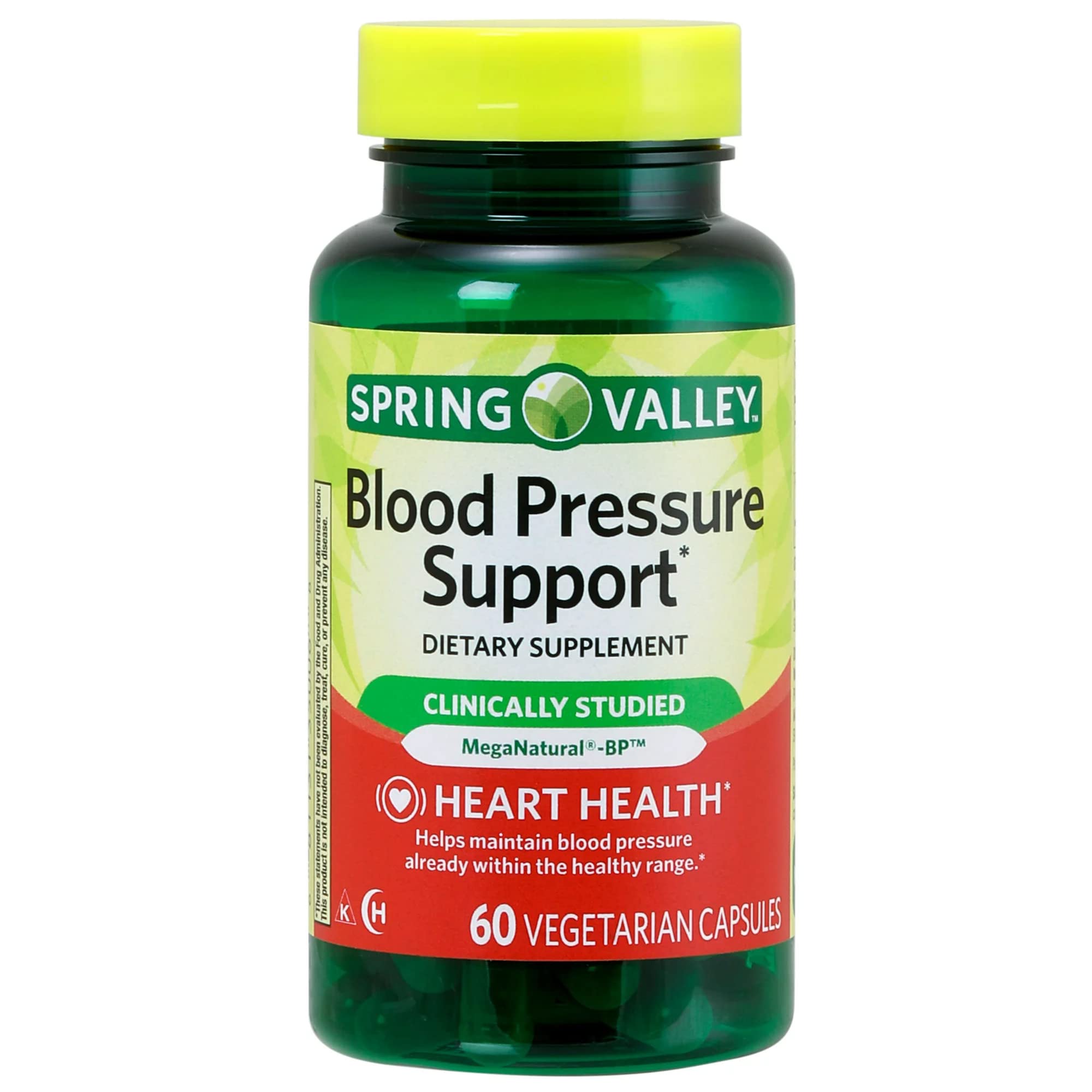 Vegetarian veggie capsules for Spring Valley Blood Pressure Support