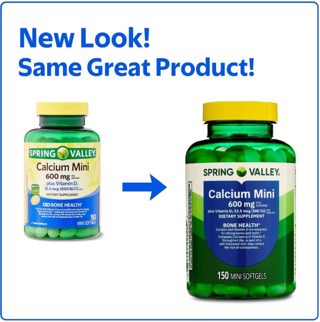 Gluten-free, non-GMO calcium supplement label