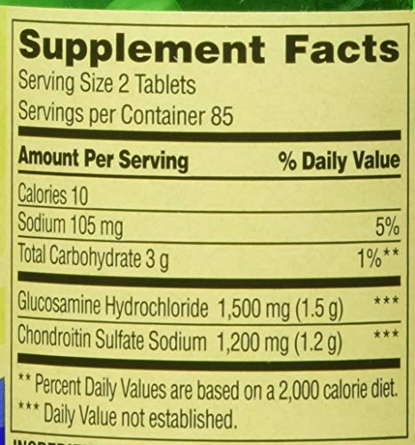 Serving suggestion showing two tablets per day