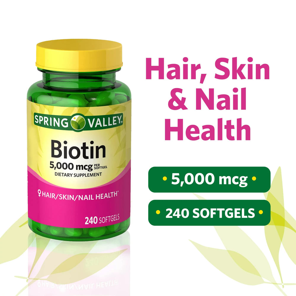 Key ingredients include biotin, vitamin C, and vitamin E for hair, skin, and nails