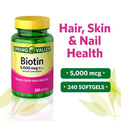 Key ingredients include biotin, vitamin C, and vitamin E for hair, skin, and nails
