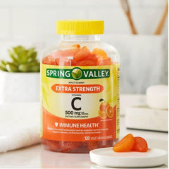 Spring Valley Vitamin C Gummies 120-count bottle and packaging