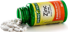 Label information displaying zinc content and ingredients