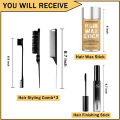 SPRINGSUGAR finishing stick smooths hair for a natural finish.